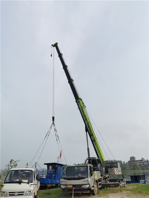 睢宁县桥梁建设吊装案例